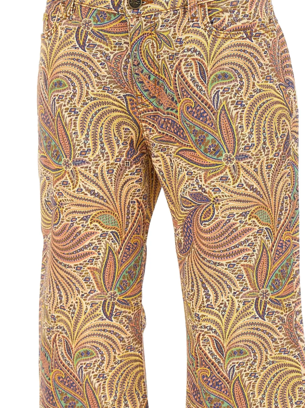ETRO Broek met paisley-print Beige