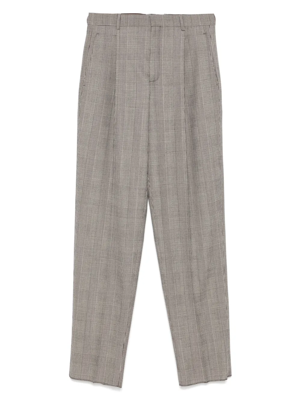 Saint Laurent Prince of Wales checked trousers | Brown | Image 1