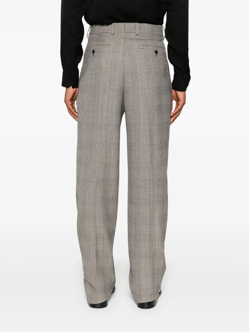 Saint Laurent Geruite broek Bruin
