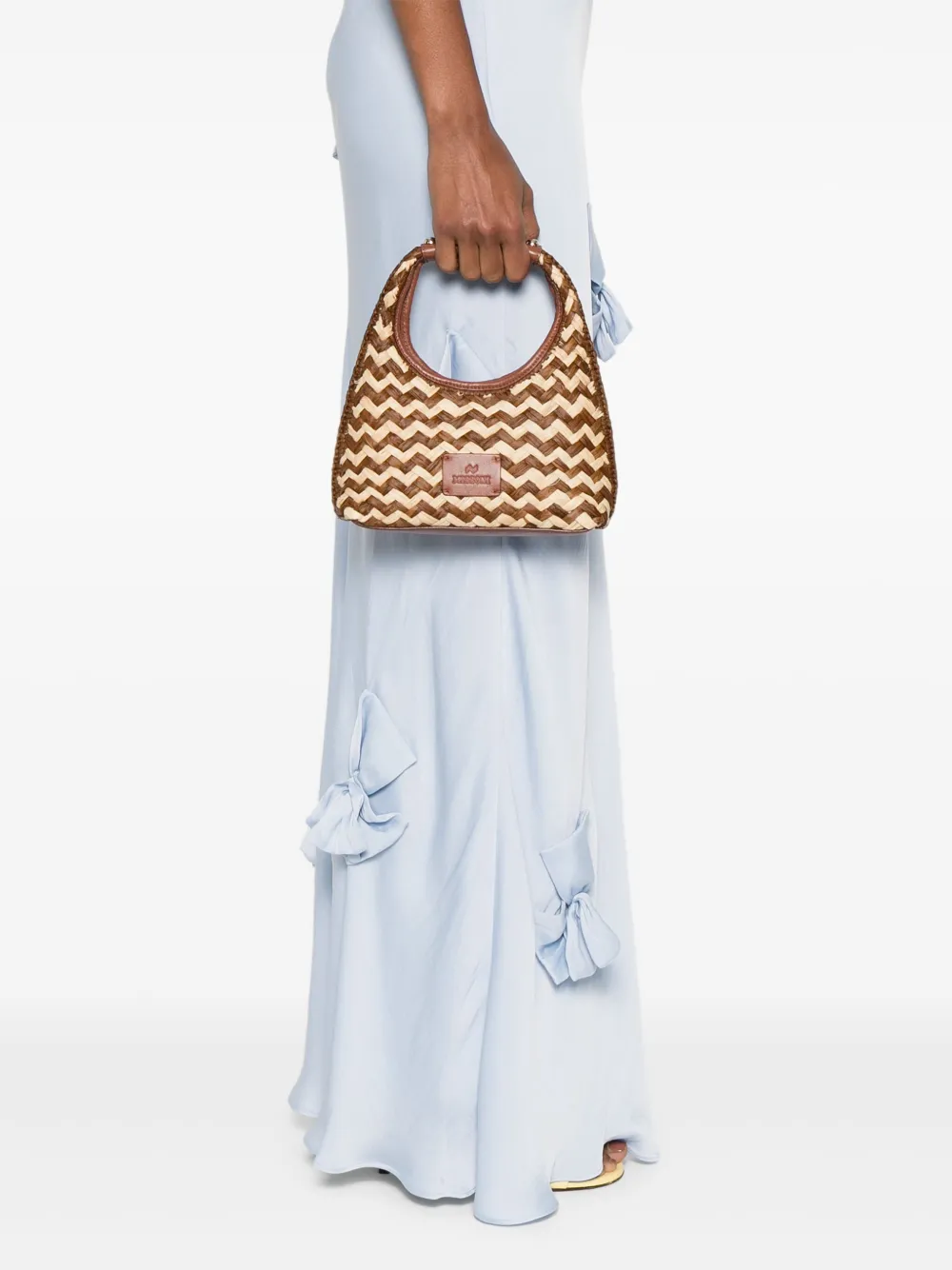 Missoni small Zigzag-pattern tote bag - Bruin