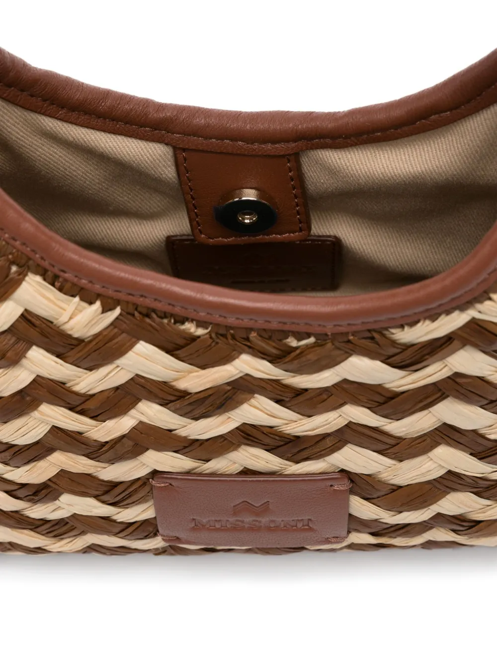 MISSONI SMALL ZIGZAG-PATTERN TOTE BAG