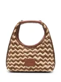 Missoni small Zigzag-pattern tote bag - Brown