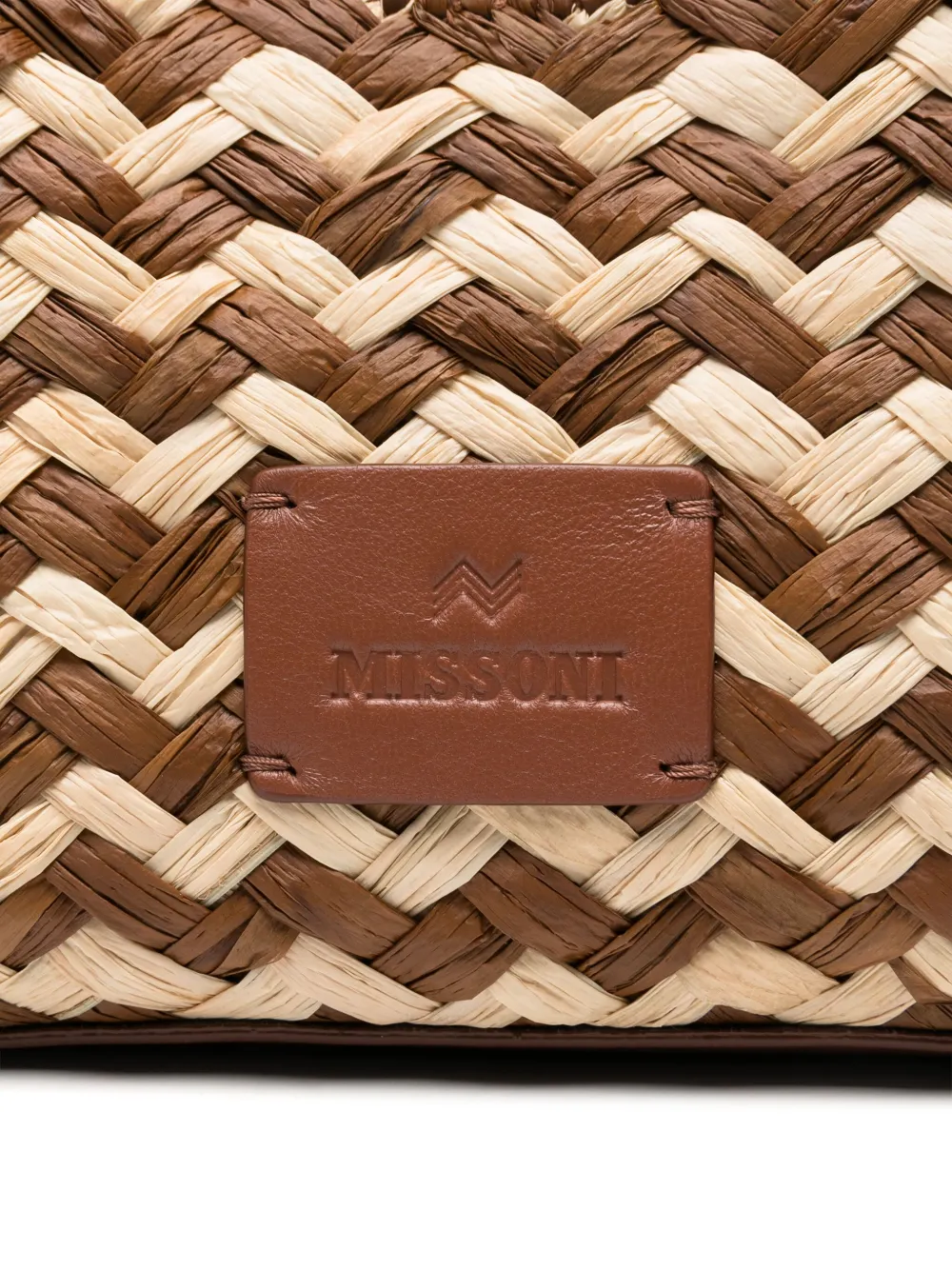 MISSONI SMALL ZIGZAG-PATTERN TOTE BAG