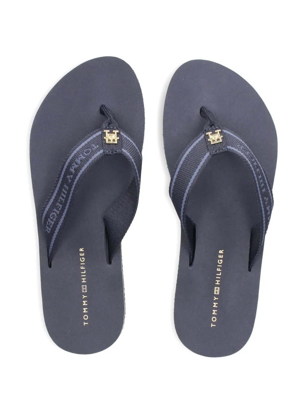 Tommy Hilfiger logo strap flip-flops Blue