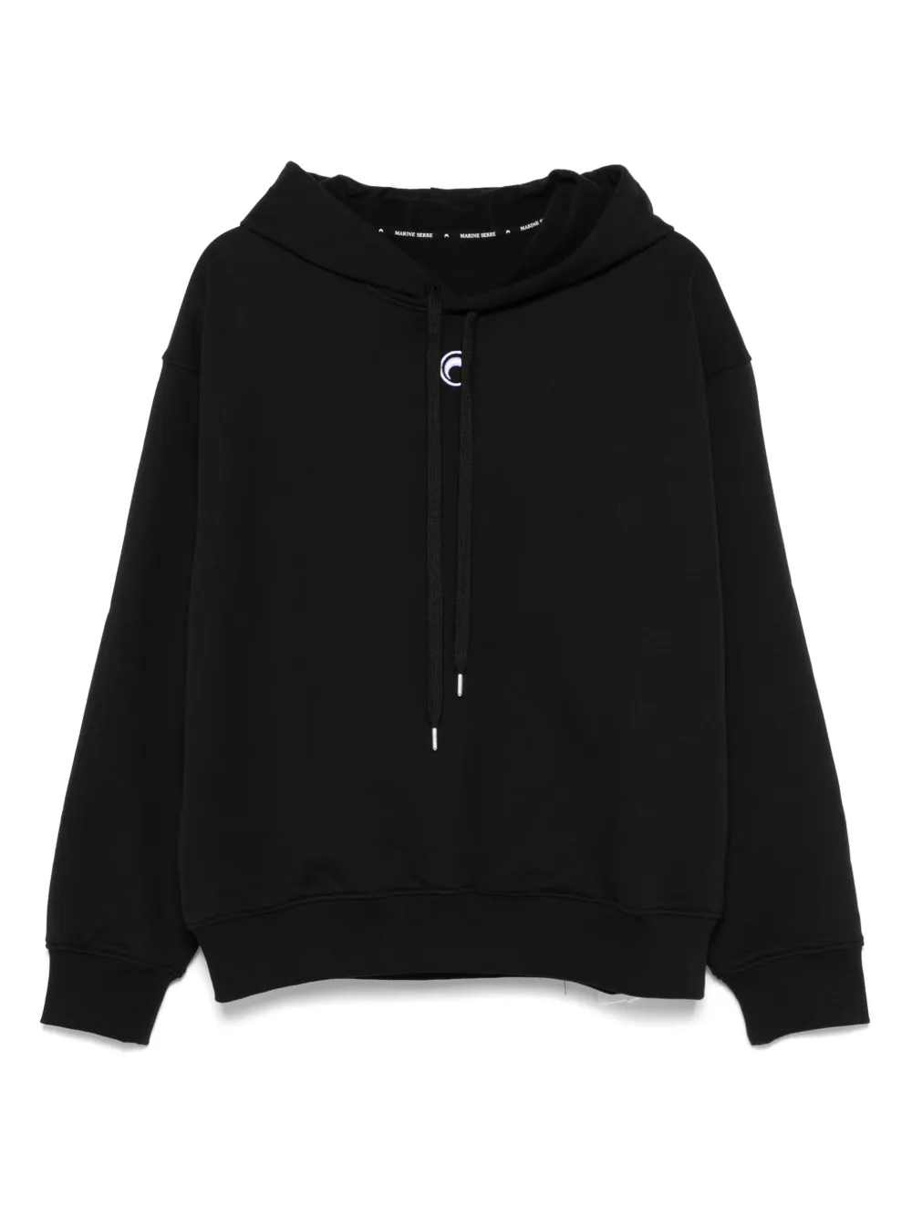 Moon-embroidered hoodie