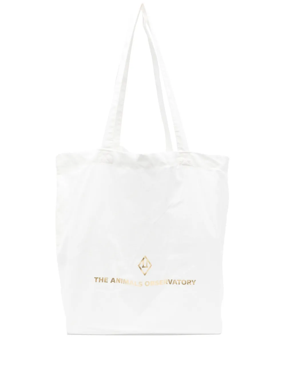 The Animals Observatory logo-print shoulder bag - ホワイト The Animals Observatory logo-print shoulder bag - ホワイト