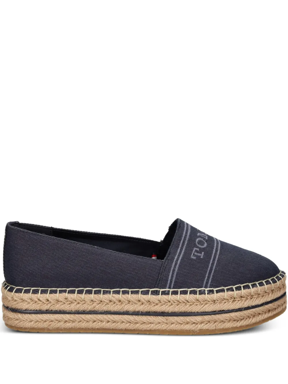 Tommy Hilfiger platform slip-ons espadrilles | Blue | Image 1