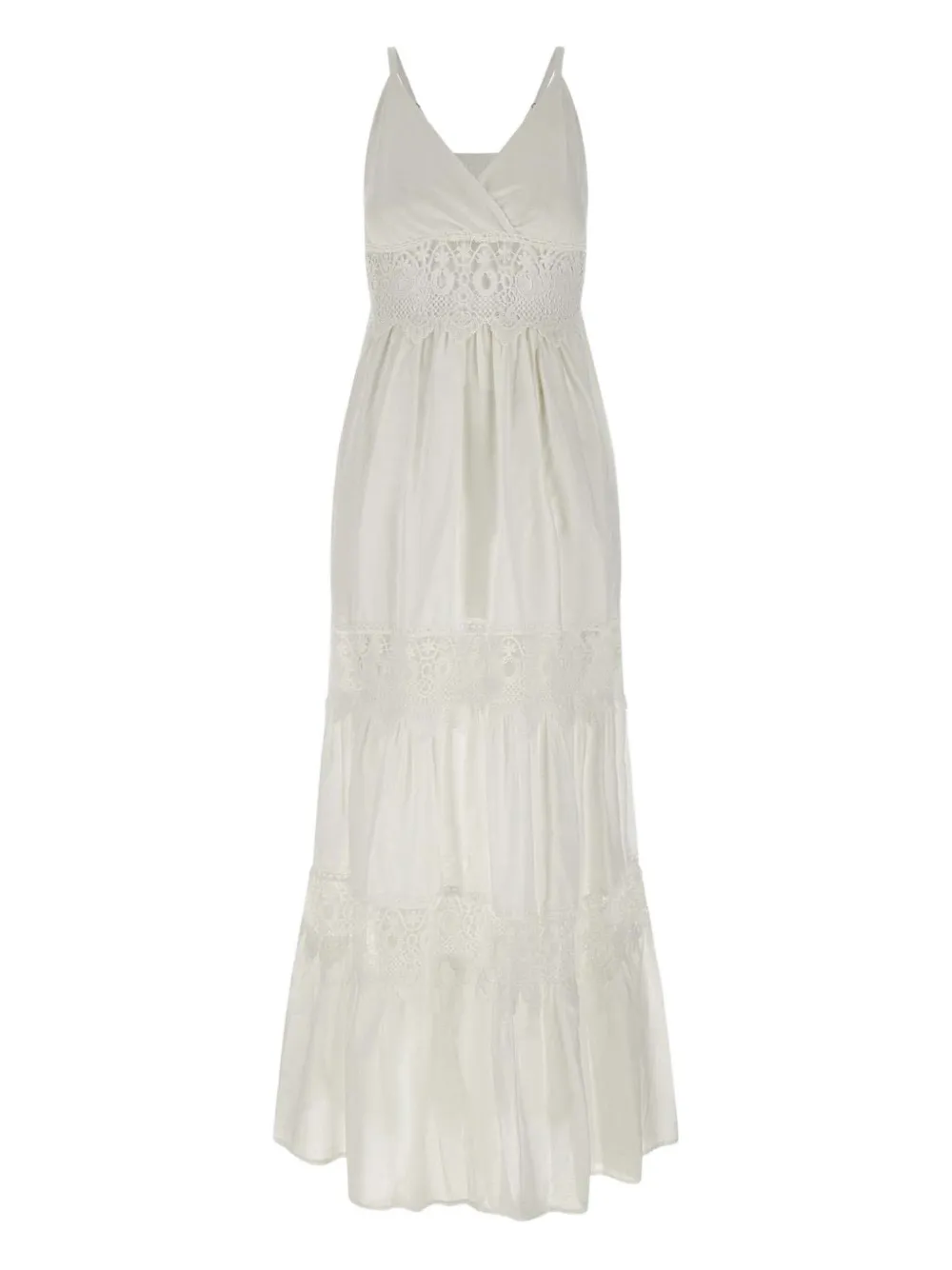 kaos robe en coton à coupe mi-longue | blanc | Image 1