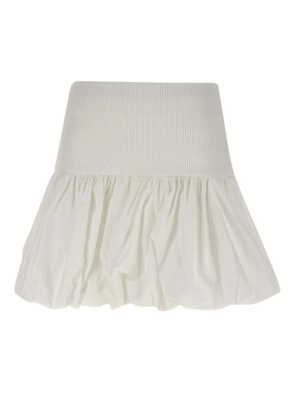 ANDREĀDAMO Bubble knit mini skirt - Wit