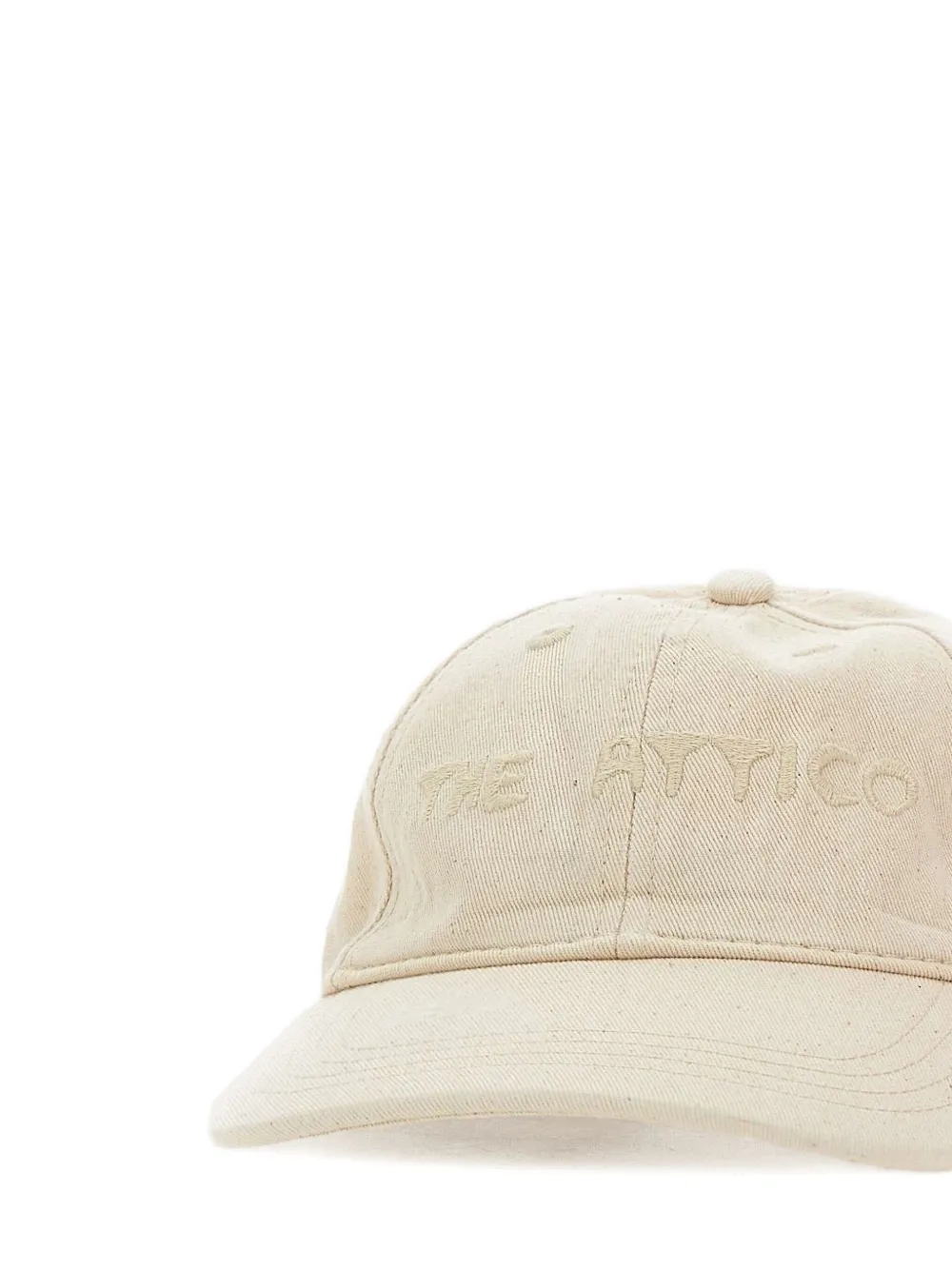 The Attico Pet met geborduurd logo Beige