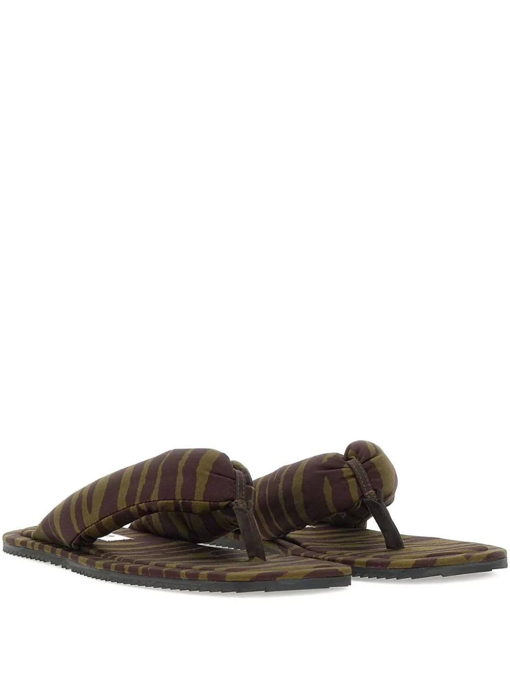 The Attico Indie flat sandals Green