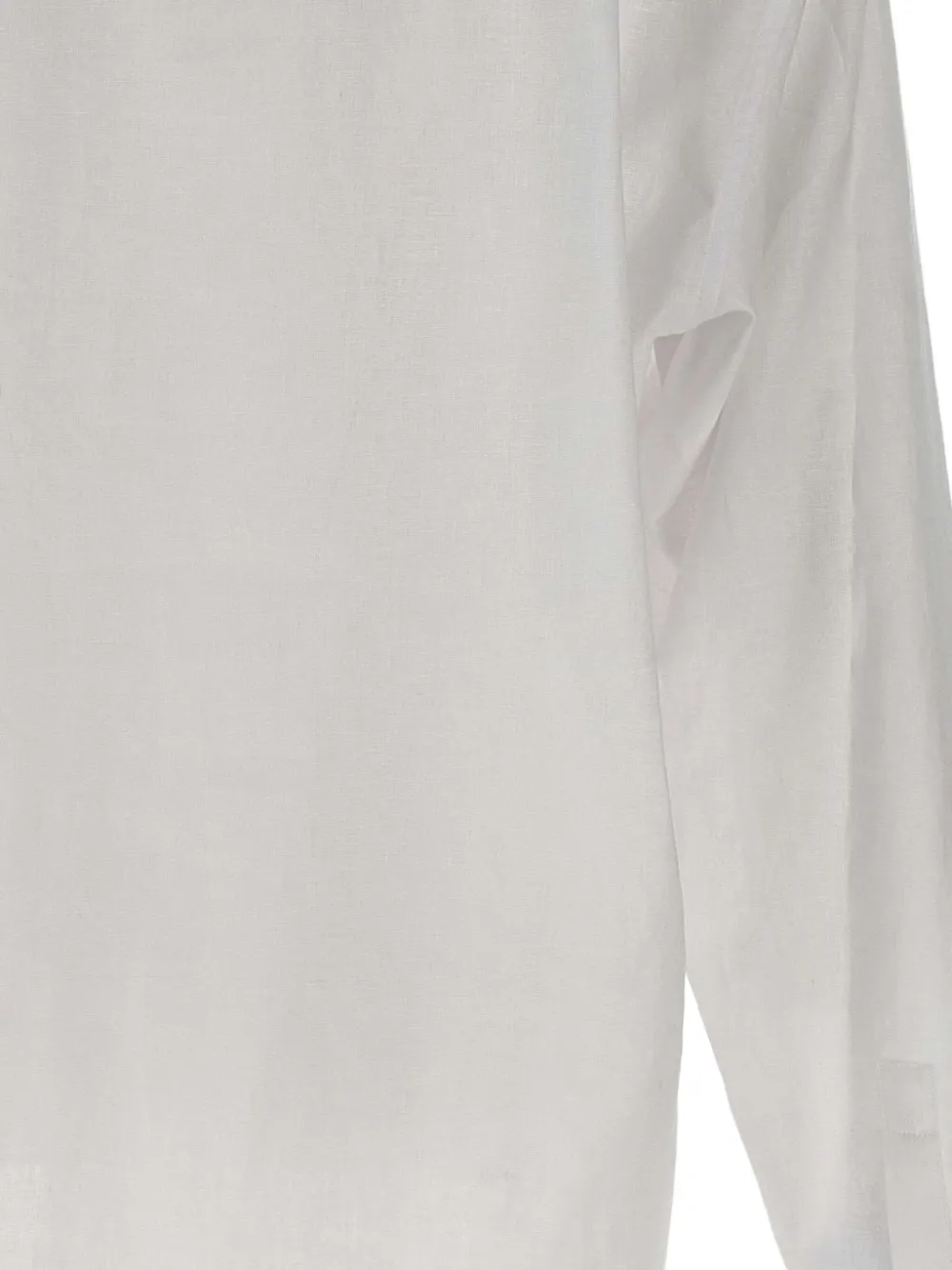 Emporio Armani Overhemd met V-hals Wit