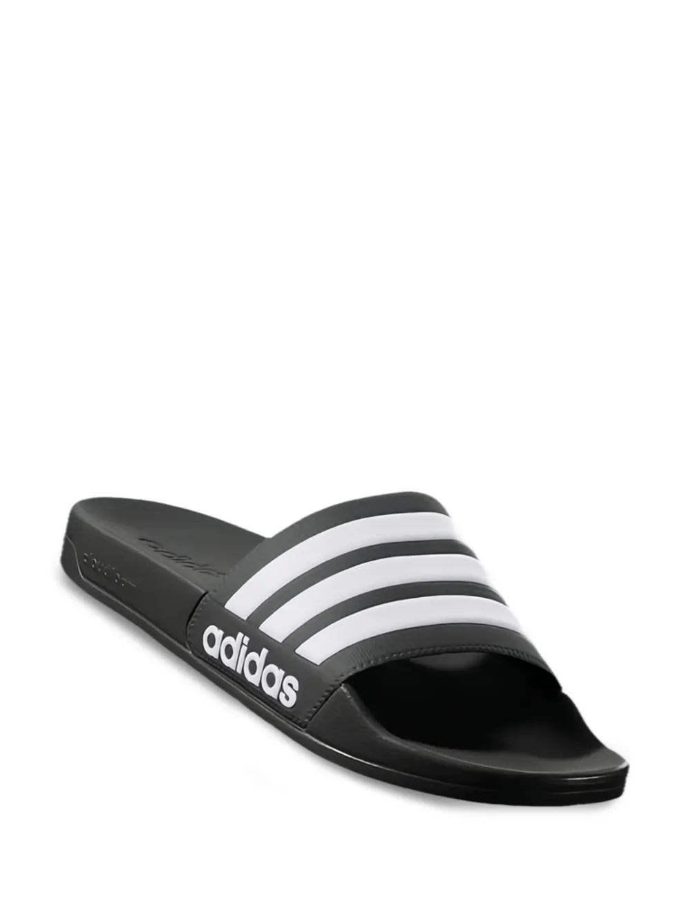adidas 3-Stripe slippers met logo Zwart