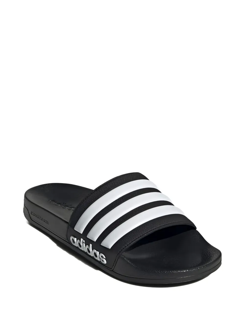 adidas 3-Stripe slippers met logo Zwart
