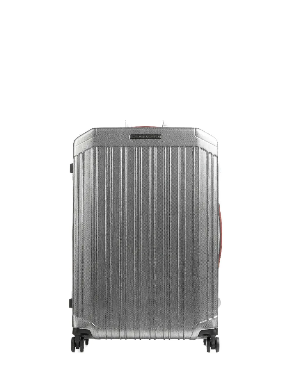 PIQUADRO textured wheeled luggage Zilver
