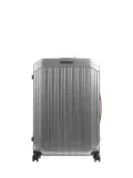 PIQUADRO textured wheeled luggage - Silver