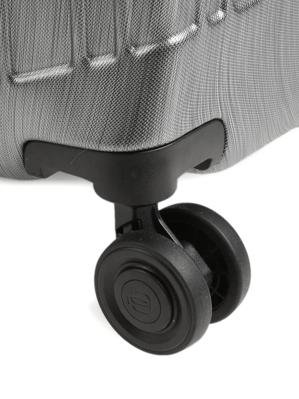 PIQUADRO textured wheeled luggage Zilver