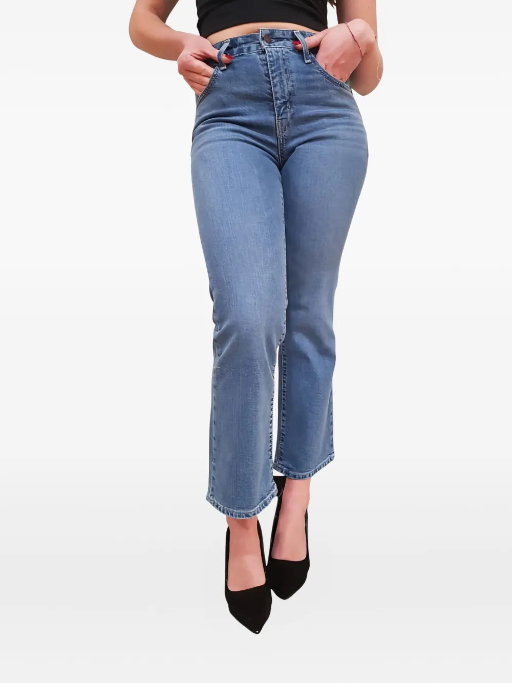Levi's high-waisted straight-leg jeans | Blue | Image 1