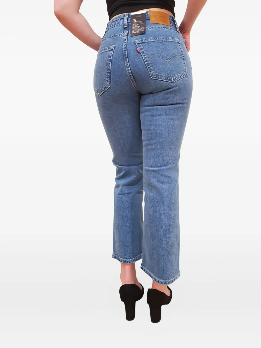 Levi's High waist straight jeans Blauw