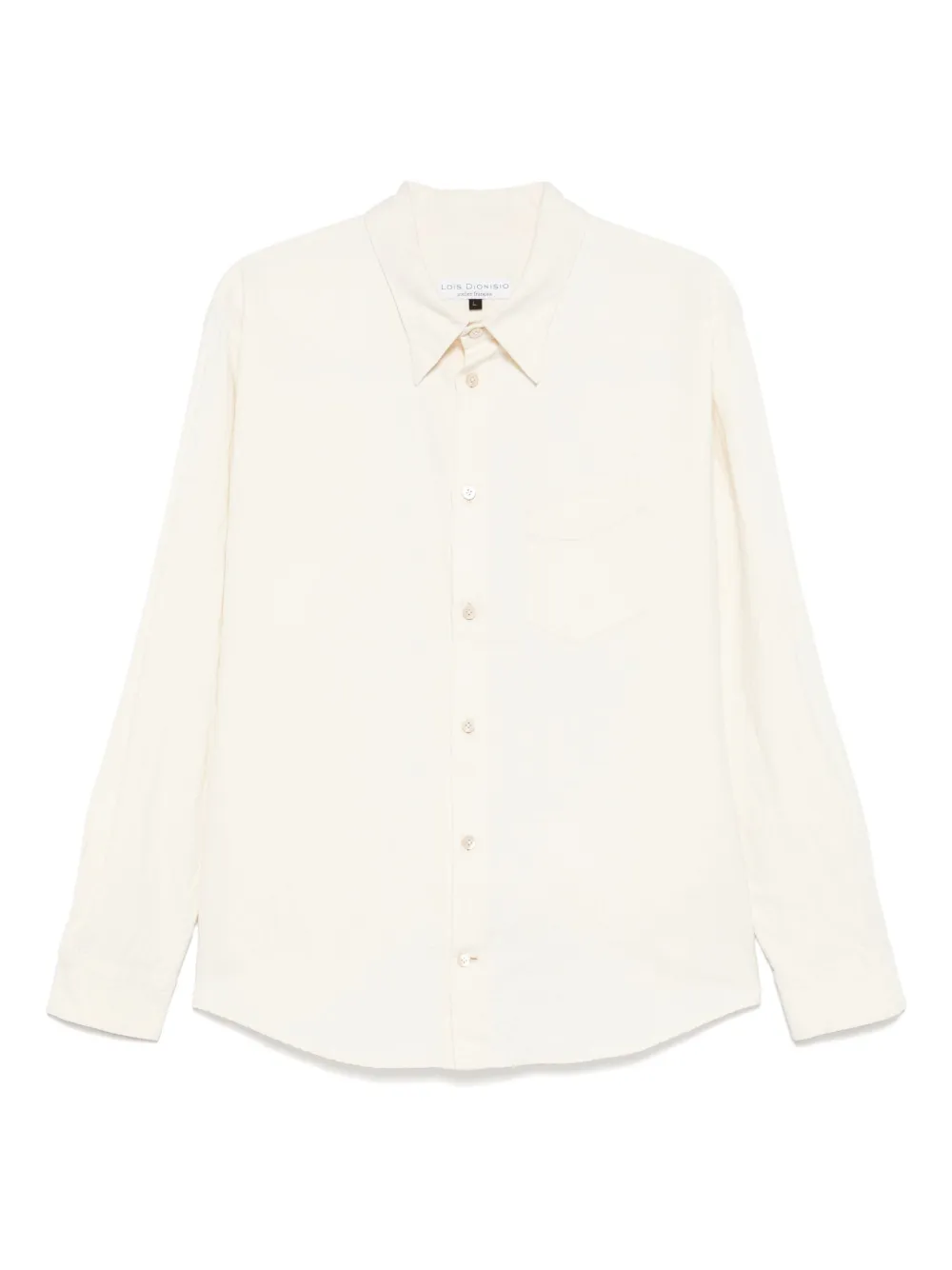 LOÏS DIONISIO classic-collar shirt - ニュートラル LOÏS DIONISIO classic-collar shirt - ニュートラル