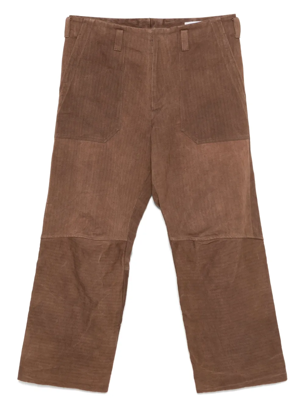 LOÏS DIONISIO panelled trousers - ブラウン LOÏS DIONISIO panelled trousers - ブラウン