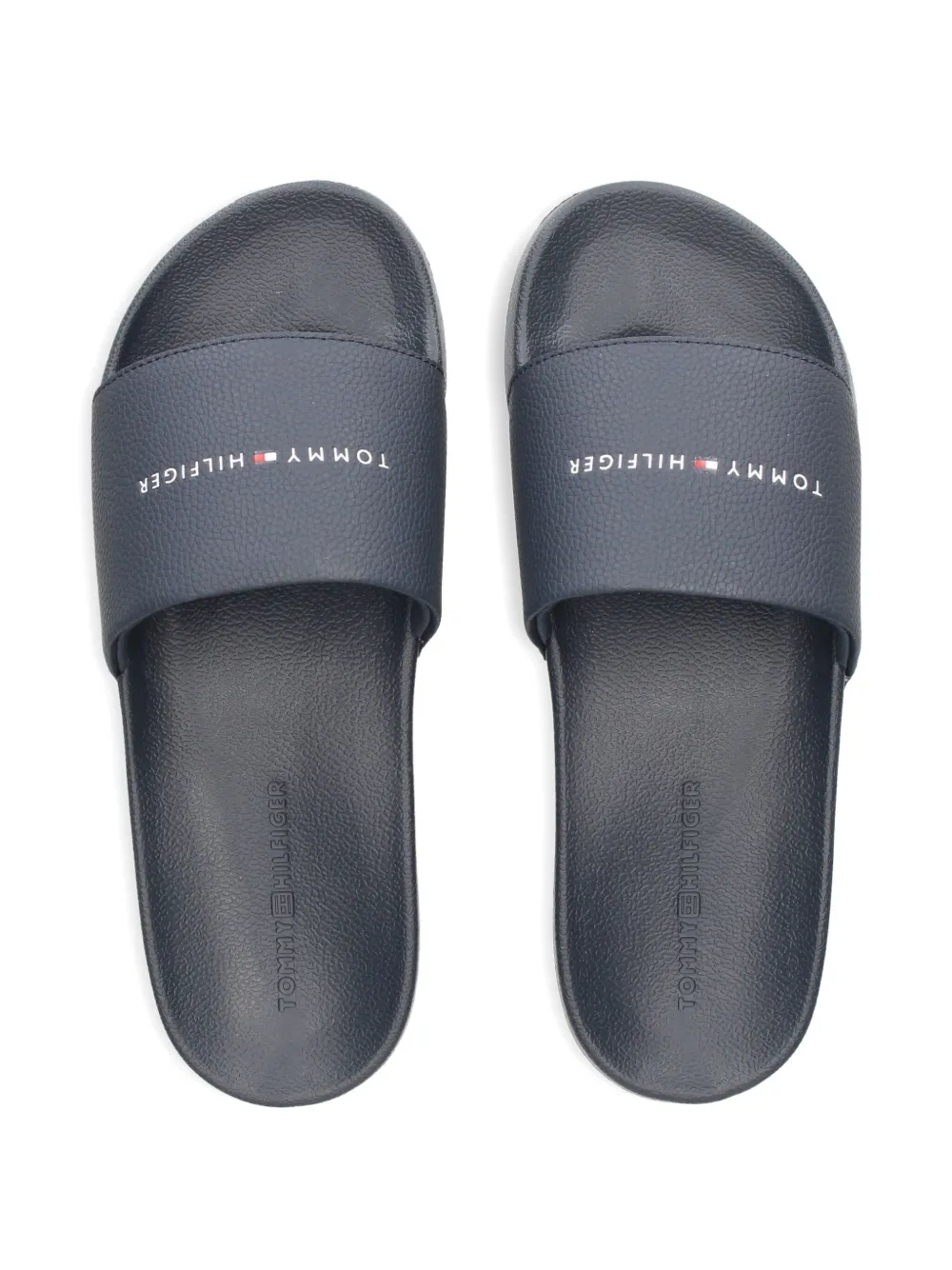 Tommy Hilfiger logo-print slides Blue