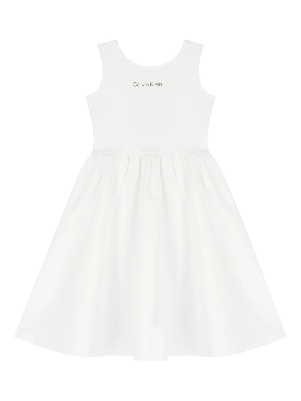 Calvin Klein Kids Jurk met logoprint Wit