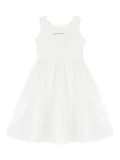 Calvin Klein Kids logo-print dress - White