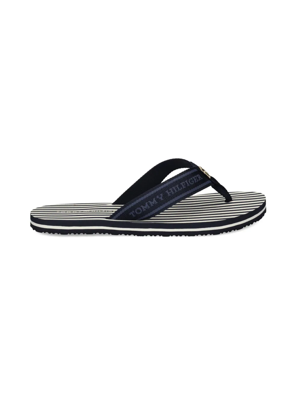 Tommy Hilfiger striped flip flops Blue