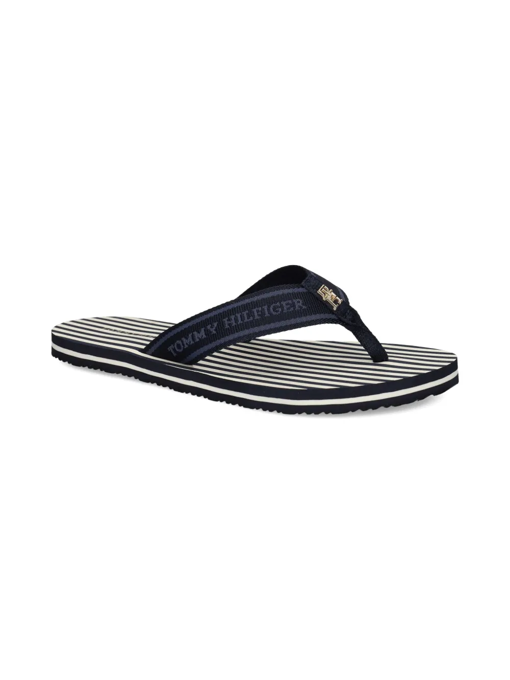 Tommy Hilfiger striped flip flops Blue