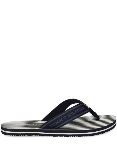 Tommy Hilfiger striped flip flops 