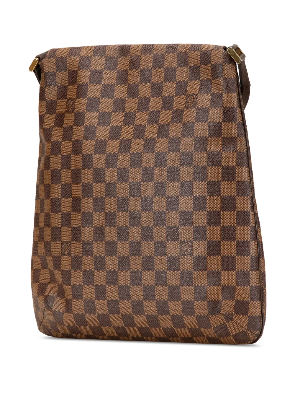 Pre-owned Louis Vuitton 2003 Damier Ebene Musette Salsa Gm Crossbody Bag