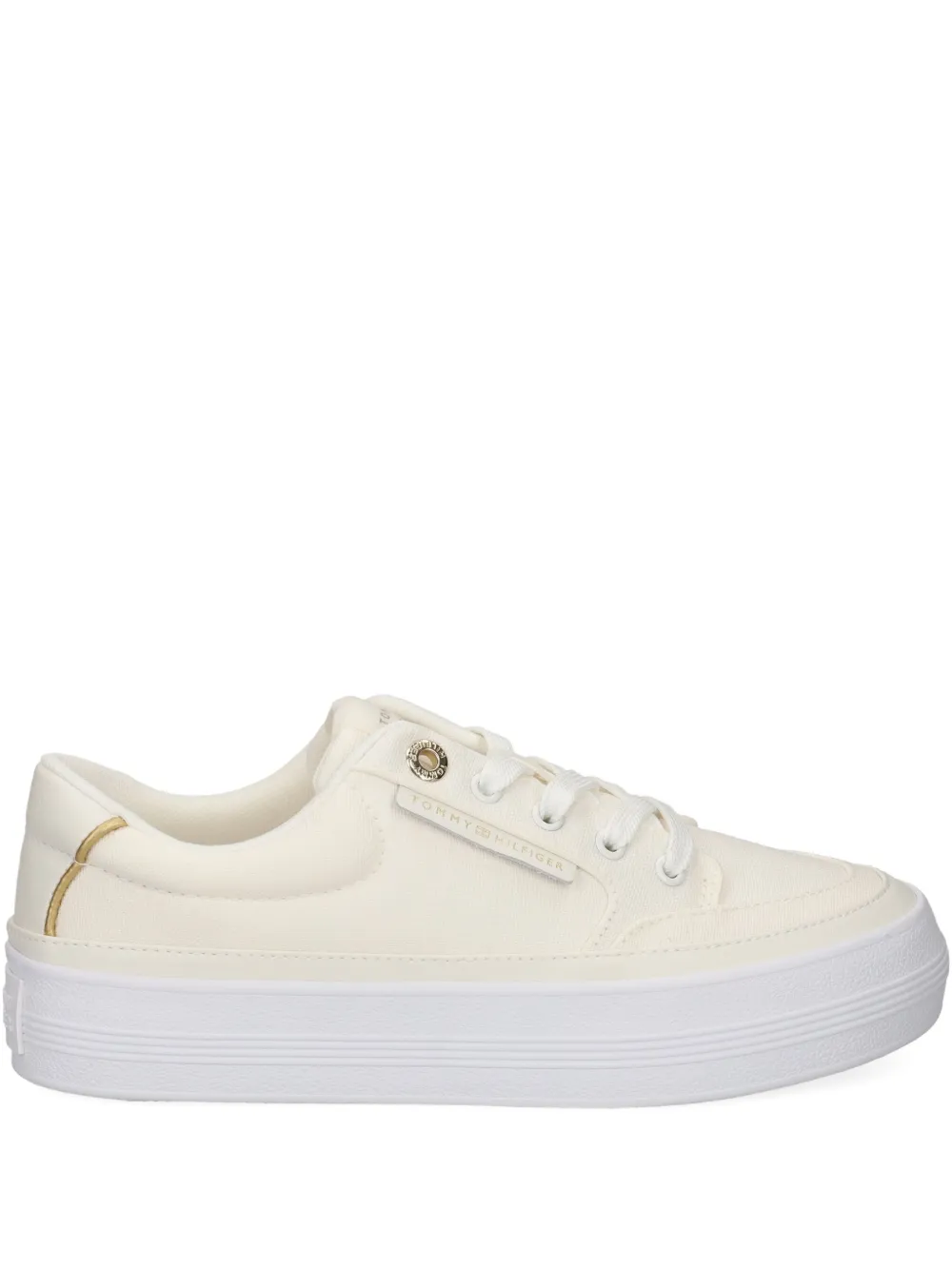 Tommy Hilfiger logo-patch sneakers Neutrals