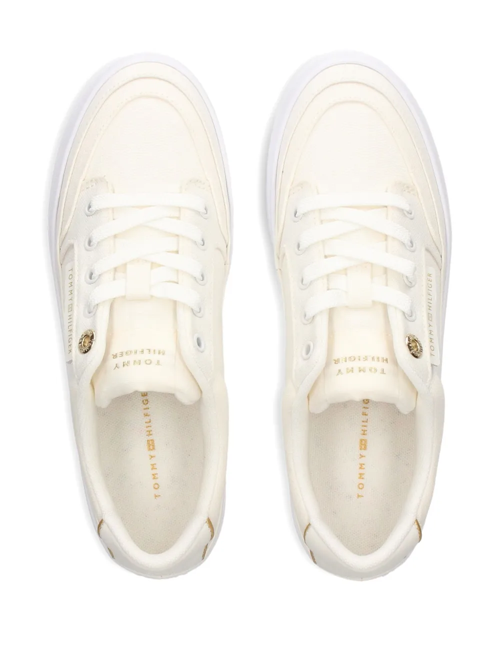 Tommy Hilfiger logo-patch sneakers Neutrals