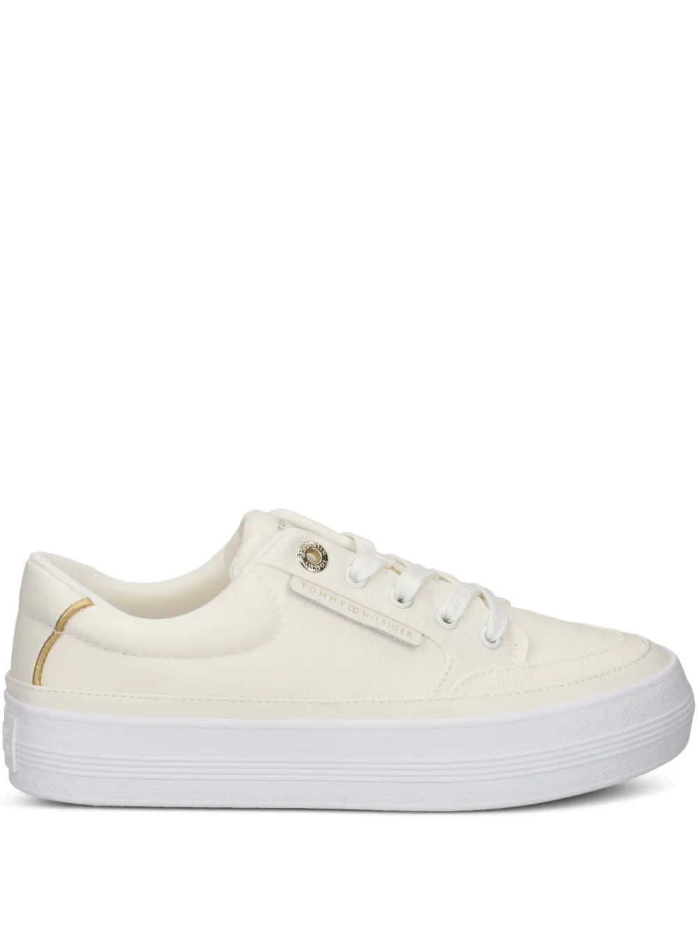 Tommy Hilfiger logo-patch sneakers Neutrals