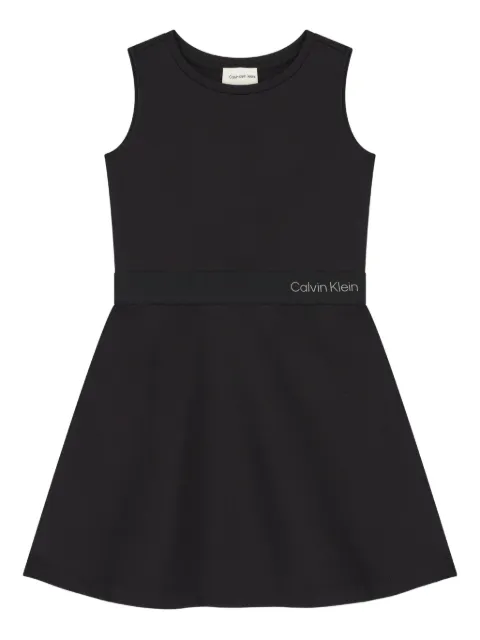 Calvin Klein Kids فستان بطبعة شعار الماركة