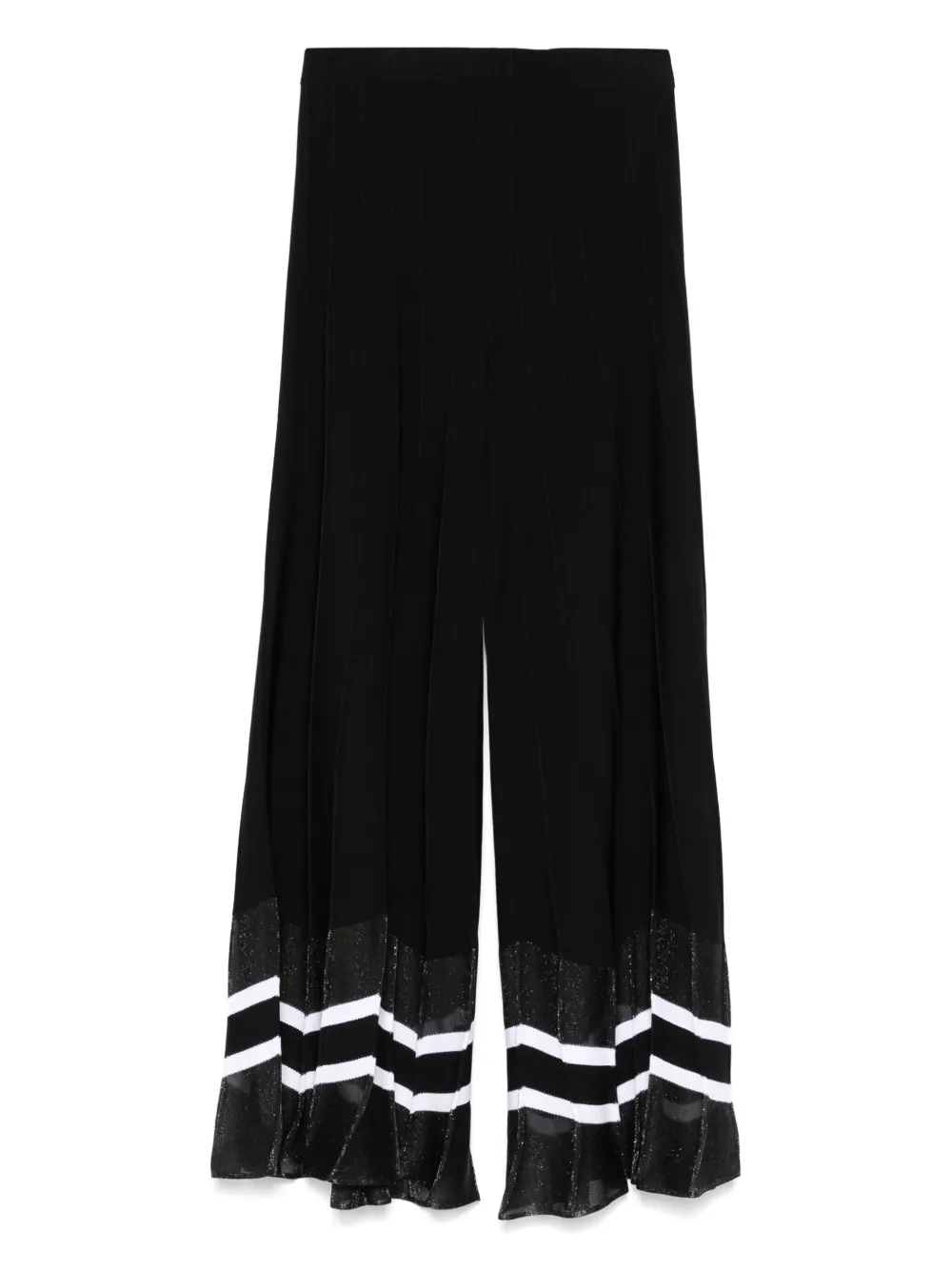 D.Exterior contrast-detail trousers - Zwart