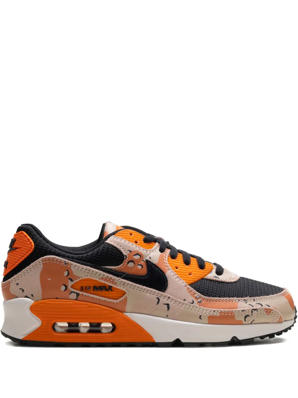 Nike Air Max 90 Premium "Bio Beige Safety Orange Phantom Black" sneakers