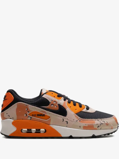 Nike Air Max 90 Premium "Bio Beige/Safety Orange/Phantom/Black" sneakers