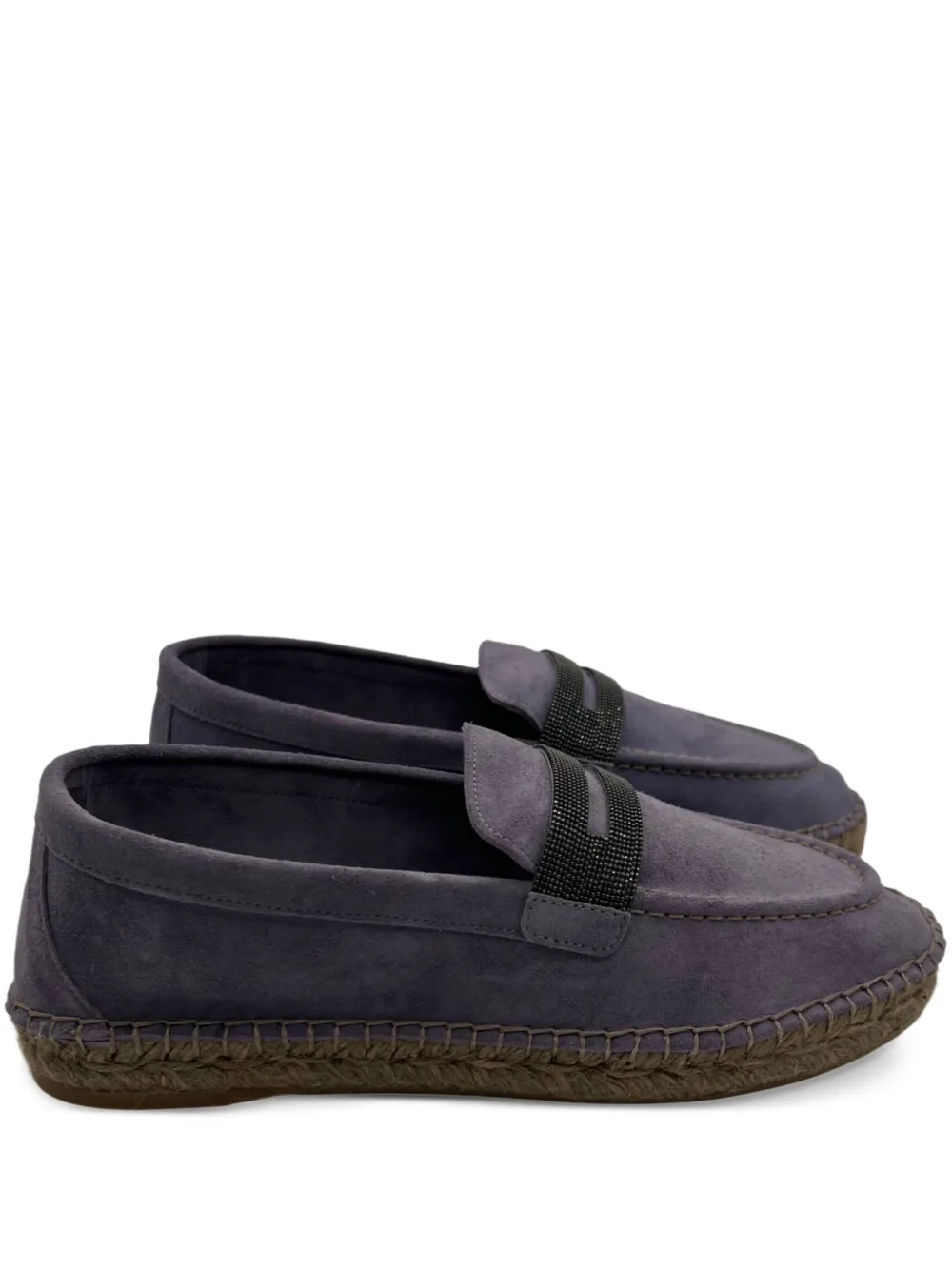 Brunello Cucinelli Monili-detail espadrilles Purple