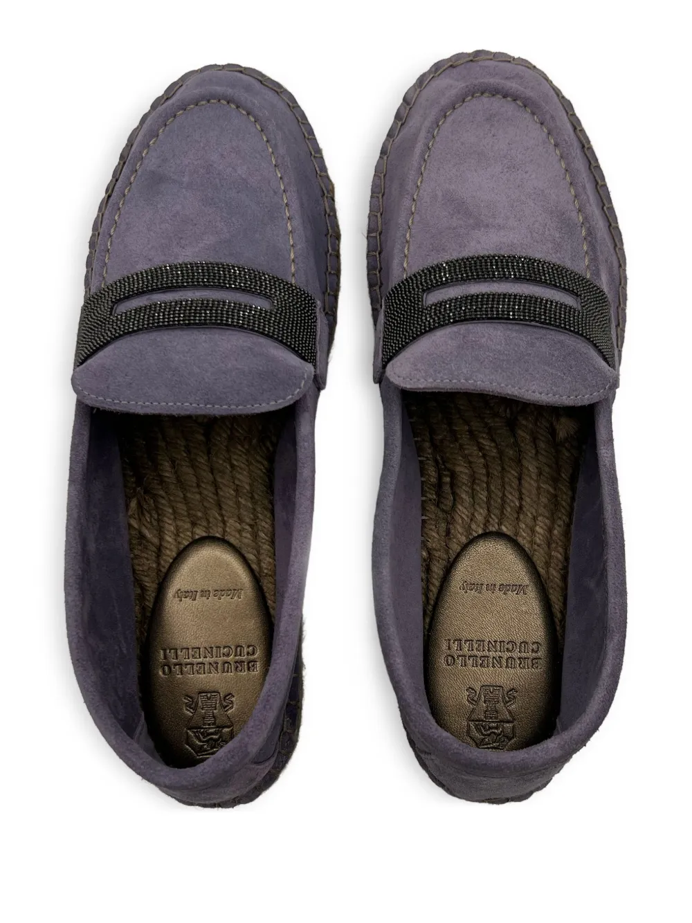 Brunello Cucinelli Espadrilles met Monili-detail - Paars