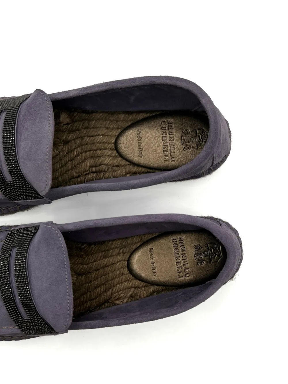 Brunello Cucinelli Monili-detail espadrilles Purple
