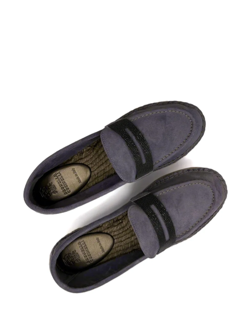 Brunello Cucinelli Monili-detail espadrilles Purple