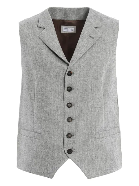 Brunello Cucinelli chaleco con botones