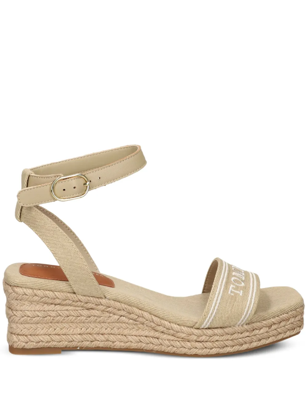 Tommy Hilfiger espadrilles à talon compensé | tons neutres | Image 1