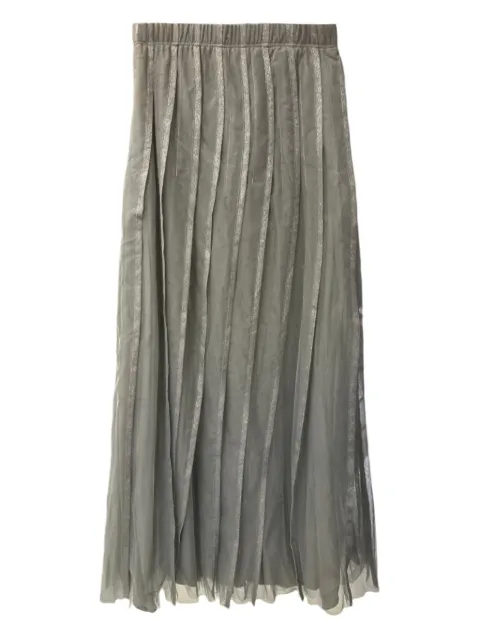 Brunello Cucinelli pleated maxi skirt
