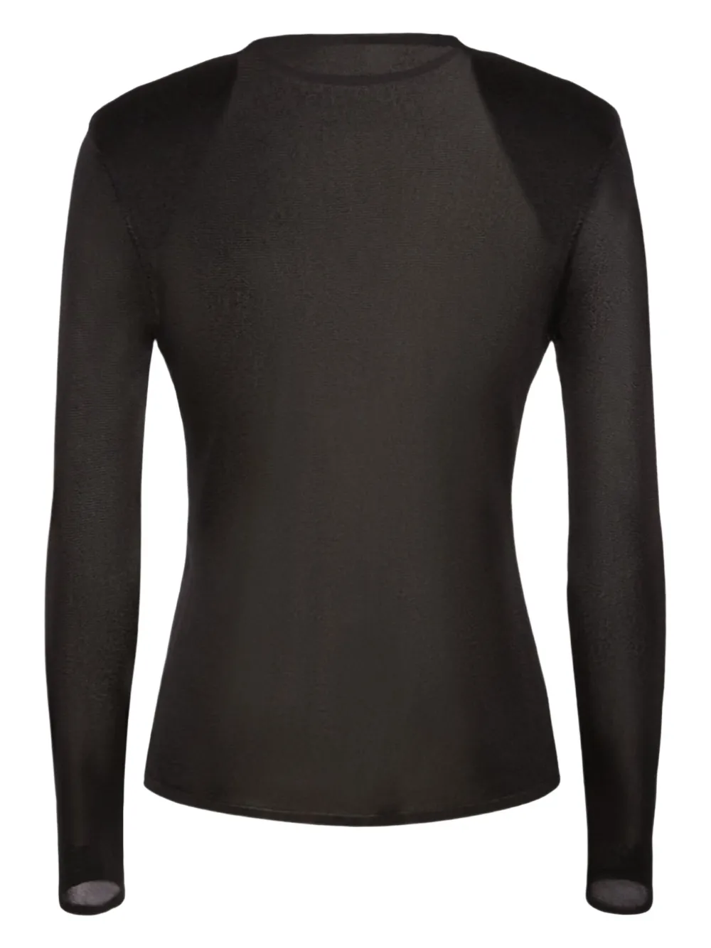 TOM FORD Top met schoudervullingen Zwart