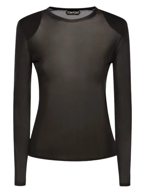 TOM FORD padded-shoulder top