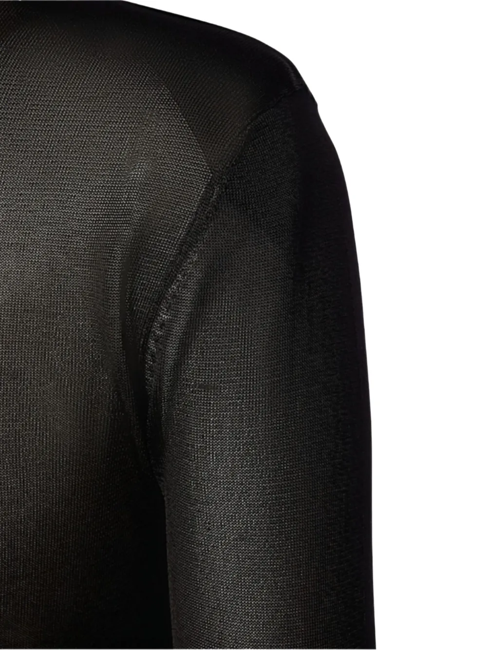 TOM FORD Top met schoudervullingen Zwart