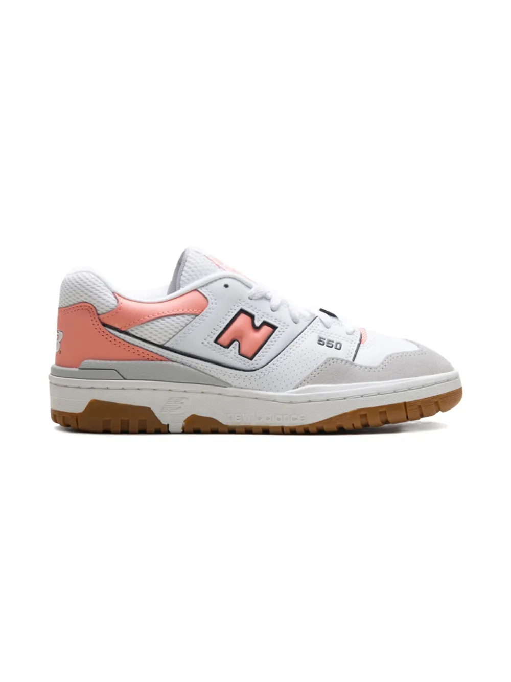 New Balance Kids 550 "Brighton/Grey/Omega Pink" sneakers - ホワイト New Balance Kids 550 "Brighton/Grey/Omega Pink" sneakers - ホワイト